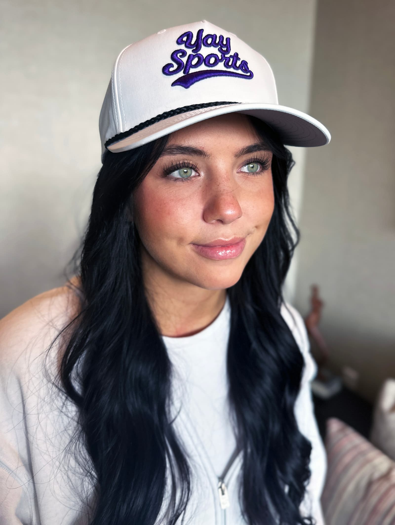 First Team White & Purple Game Day Rope Hat thumbnail 2