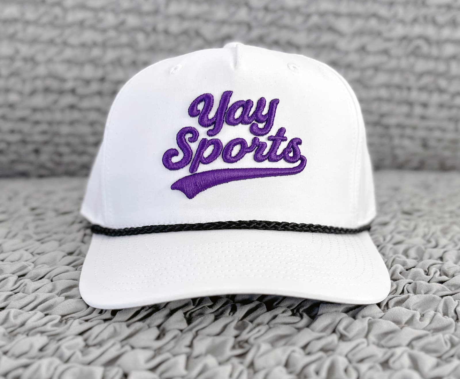 First Team White & Purple Game Day Rope Hat thumbnail 5