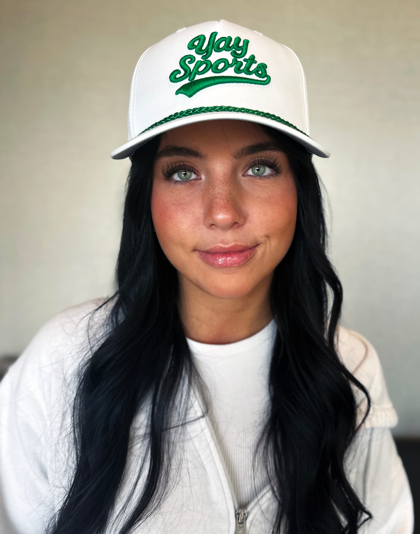 First Team White & Green Game Day Rope Hat thumbnail 2