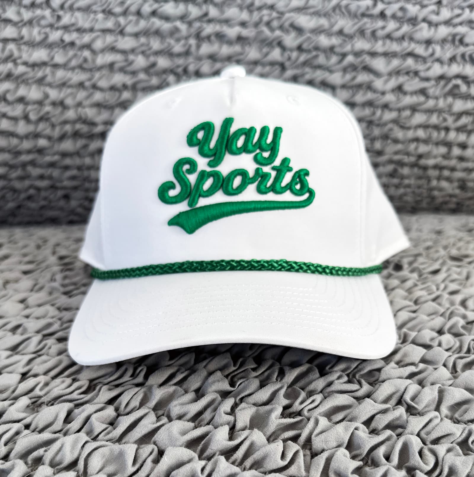 First Team White & Green Game Day Rope Hat thumbnail 4
